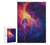 Magical Fire Drop Painting Puzzle 1000 Pièces Educa Jouet en Bois Cadeau Unique Décoration Intérieure Jeu Éducatif Challenge Toy Adultes Et Enfants À Partir De 14 Ans 300 PCS