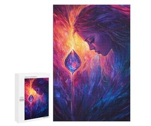 Magical Fire Drop Painting Puzzle 1000 Pièces Educa Jouet en Bois Cadeau Unique Décoration Intérieure Jeu Éducatif Challenge Toy Adultes Et Enfants À Partir De 14 Ans 1000 PCS
