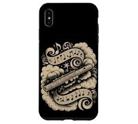 Magical Flute Surrounded by Clouds and Music Coque pour iPhone XS Max