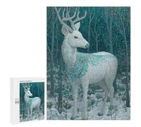 Magical Forest Deer Artwork Puzzle 1000 Pièces Educa Jouet en Bois Cadeau Unique Décoration Intérieure Jeu Éducatif Challenge Toy Adultes Et Enfants À Partir De 14 Ans 500 PCS