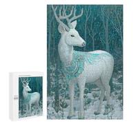 Magical Forest Deer Artwork Puzzle 1000 Pièces Educa Jouet en Bois Cadeau Unique Décoration Intérieure Jeu Éducatif Challenge Toy Adultes Et Enfants À Partir De 14 Ans 1000 PCS