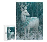 Magical Forest Deer Artwork Puzzle 1000 Pièces Educa Jouet en Bois Cadeau Unique Décoration Intérieure Jeu Éducatif Challenge Toy Adultes Et Enfants À Partir De 14 Ans 300 PCS
