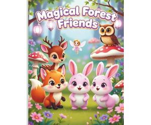 Magical Forest Friends: A Cute Woodland Animals Coloring Book for Kids Ages 3-8 | Fun Foxes, Bunnies, Deer, Owls & Fairy Adventures