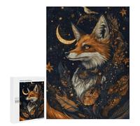 Magical Fox Art Print -2 Puzzle 1000 Pièces Educa Jouet en Bois Cadeau Unique Décoration Intérieure Jeu Éducatif Challenge Toy Adultes Et Enfants À Partir De 14 Ans 500 PCS