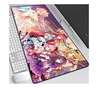 Magical Girl Anime Extended XXL Mousepad,Speed Gaming Mouse Mat,800x300mm Large Anime Mousepad with Non-Slip Rubber Base,3mm Stitched Edges,for Computer PC,F
