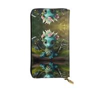 Magical Little Menglong Portefeuille long en cuir à motifs (19,1 x 10,4 cm) | Compartiment multifonction extra large | Cadeau idéal