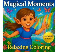 Magical Moments: PREMIUM: COLOR CHART | Printed on right-hand pages only | PERFECT FOR MARKERS | 8,5 X 8,5 inches | Fun and creative coloring book