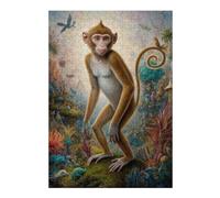 Magical Monkey Safari, Puzzle en Bois pour Adultes, 300 PCS