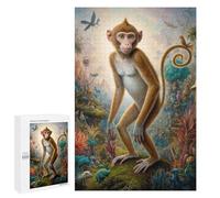 Magical Monkey Safari - Puzzle pour Adultes, 1000 PCS, Cadeau D’Hiver, avec Une Image Décorative Une Fois Terminé