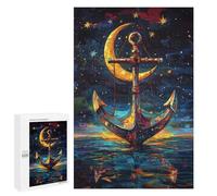 Magical Moonlit Anchor Painting Puzzle 1000 Pièces Educa Jouet en Bois Cadeau Unique Décoration Intérieure Jeu Éducatif Challenge Toy Adultes Et Enfants À Partir De 14 Ans 1000 PCS