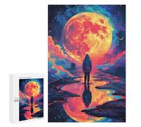Magical Moonlit Journey Puzzle 1000 Pièces Educa Jouet en Bois Cadeau Unique Décoration Intérieure Jeu Éducatif Challenge Toy Adultes Et Enfants À Partir De 14 Ans 1000 PCS
