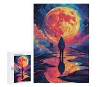 Magical Moonlit Journey Puzzle 1000 Pièces Educa Jouet en Bois Cadeau Unique Décoration Intérieure Jeu Éducatif Challenge Toy Adultes Et Enfants À Partir De 14 Ans 300 PCS