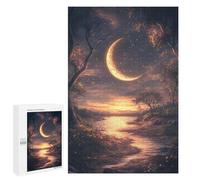 Magical Moonlit Pathway Puzzle 1000 Pièces Educa Jouet en Bois Cadeau Unique Décoration Intérieure Jeu Éducatif Challenge Toy Adultes Et Enfants À Partir De 14 Ans 1000 PCS