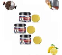 Magical Nano-Technology Lot de 3 pâtes de nettoyage pour acier inoxydable, cire propre pour acier inoxydable, nettoyant et polissant, anti-rouille pour acier inoxydable, sans danger pour la surface,