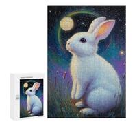 Magical Night Bunny Puzzle 1000 Pièces Educa Jouet en Bois Cadeau Unique Décoration Intérieure Jeu Éducatif Challenge Toy Adultes Et Enfants À Partir De 14 Ans 300 PCS