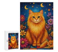Magical Night Cat Garden Puzzle 1000 Pièces Educa Jouet en Bois Cadeau Unique Décoration Intérieure Jeu Éducatif Challenge Toy Adultes Et Enfants À Partir De 14 Ans 300 PCS