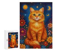 Magical Night Garden Cat Puzzle 1000 Pièces Educa Jouet en Bois Cadeau Unique Décoration Intérieure Jeu Éducatif Challenge Toy Adultes Et Enfants À Partir De 14 Ans 300 PCS