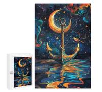 Magical Night Sky Anchor Puzzle 1000 Pièces Educa Jouet en Bois Cadeau Unique Décoration Intérieure Jeu Éducatif Challenge Toy Adultes Et Enfants À Partir De 14 Ans 1000 PCS