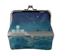 Magical Nights - Petit porte-monnaie léger - Pour les visites touristiques et le shopping, Noir , Taille unique, Pochette à monnaie