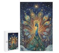 Magical Peacock Forest Scene Puzzle 1000 Pièces Educa Jouet en Bois Cadeau Unique Décoration Intérieure Jeu Éducatif Challenge Toy Adultes Et Enfants À Partir De 14 Ans 1000 PCS