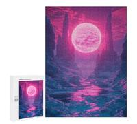 Magical Pink Planet Landscape Puzzle 1000 Pièces Educa Jouet en Bois Cadeau Unique Décoration Intérieure Jeu Éducatif Challenge Toy Adultes Et Enfants À Partir De 14 Ans 500 PCS