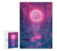 Magical Pink Planet Landscape Puzzle 1000 Pièces Educa Jouet en Bois Cadeau Unique Décoration Intérieure Jeu Éducatif Challenge Toy Adultes Et Enfants À Partir De 14 Ans 300 PCS