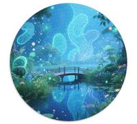 Magical Plants Puzzle 1000 Pieces Cadeau Unique Magical Forest Jeu Éducatif Challenge Toy À De Qualité Supérieure Peinture Art pour Adultes Enfants 1000pcs (67.5x67.5cm)