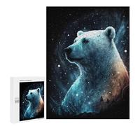 Magical Polar Bear Art Print Puzzle 1000 Pièces Educa Jouet en Bois Cadeau Unique Décoration Intérieure Jeu Éducatif Challenge Toy Adultes Et Enfants À Partir De 14 Ans 500 PCS