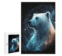 Magical Polar Bear Art Print Puzzle 1000 Pièces Educa Jouet en Bois Cadeau Unique Décoration Intérieure Jeu Éducatif Challenge Toy Adultes Et Enfants À Partir De 14 Ans 1000 PCS