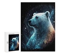 Magical Polar Bear Art Print Puzzle 1000 Pièces Educa Jouet en Bois Cadeau Unique Décoration Intérieure Jeu Éducatif Challenge Toy Adultes Et Enfants À Partir De 14 Ans 300 PCS