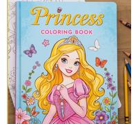 Magical Princess Coloring Book for Kids: Fun and Easy Coloring Pages for Girls Ages 4-8 | Perfect Gift for Little Princess Lovers
