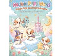 Magical Puppy World - Fantasy Dogs and Dreamy Adventures: Creative Coloring Book for Kids Ages 4-7 | Flying Dogs, Magical Castles, and Friendly Creatures