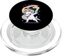 Magical Rainbow Dabbing Goat Funny Six Seven Meme pour Enfants et Adolescents PopSockets PopGrip pour MagSafe