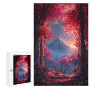 Magical Red Forest Pathway Puzzle 1000 Pièces Educa Jouet en Bois Cadeau Unique Décoration Intérieure Jeu Éducatif Challenge Toy Adultes Et Enfants À Partir De 14 Ans 1000 PCS