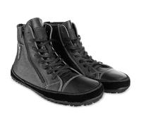 Magical Shoes Bottine Pieds Nus Confortable Femme, Bottes Chaudes avec Doublure en Laine, Demi Bottes Cuir, Chaussures Minimalistes Barefoot Hiver, Noir, T. 38, Alaskan Light