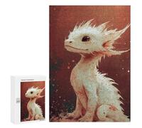Magical White Dragon Artwork Puzzle 1000 Pièces Educa Jouet en Bois Cadeau Unique Décoration Intérieure Jeu Éducatif Challenge Toy Adultes Et Enfants À Partir De 14 Ans 300 PCS