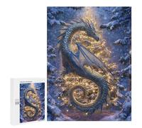 Magical Winter Dragon Artwork Puzzle 1000 Pièces Educa Jouet en Bois Cadeau Unique Décoration Intérieure Jeu Éducatif Challenge Toy Adultes Et Enfants À Partir De 14 Ans 500 PCS