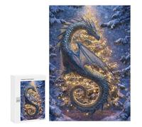 Magical Winter Dragon Artwork Puzzle 1000 Pièces Educa Jouet en Bois Cadeau Unique Décoration Intérieure Jeu Éducatif Challenge Toy Adultes Et Enfants À Partir De 14 Ans 300 PCS