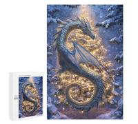 Magical Winter Dragon Artwork Puzzle 1000 Pièces Educa Jouet en Bois Cadeau Unique Décoration Intérieure Jeu Éducatif Challenge Toy Adultes Et Enfants À Partir De 14 Ans 1000 PCS