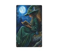 Magical Witch of The Forest Reading Single Toggle Blank Wall Plate Light Switch Cover Decorative 1 Gang for Kitchen Room Bathroom Size 11.4x7cm