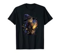 Magical Wizard Cat Fantasy Chaton T-Shirt