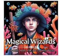 Magical Wizards: Coloring Book for Adults with Black Background - Fantasy Wizards and Their Unique Pets for Mindfulness and Relaxation, Magical ... Coloring Book - Make Your Colors Stand Out!)