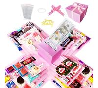 Magicaldiy Boîte cadeau surprise explosion à faire soi-même pour argent surprise et collation (rose)