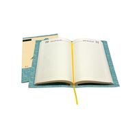 Magicamente Carta - Agenda quotidien perpétuel 12 x 17 cm avec couverture en papier lavable décoré, intérieur sans date, papier italien haut grammage, élégant, créatif et durable, fabriqué en Italie