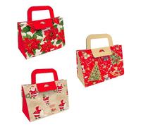 Magicamente Carta Coffret cadeau, lot de 3 sacs cadeaux 16,2 x 14,5 x 7,5 cm, sacs cadeaux rigides et élégants avec poignée, enveloppes décoratives pour cadeaux et gadgets, fabriqués en Italie