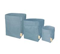 Magicamente Carta Lot de 3 organisateurs en papier lavables de tailles différentes, paniers polyvalents résistants et écologiques pour la maison et le bureau, fabriqués en Italie