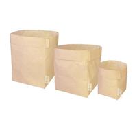 Magicamente Carta Lot de 3 organisateurs en papier lavables de tailles différentes, paniers polyvalents résistants et écologiques pour la maison et le bureau, fabriqués en Italie