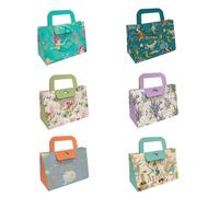 Magicamente Carta Lot de 6 boîtes cadeaux moyennes en 6 motifs, boîtes cadeaux 16,2 x 14,5 x 7,5 cm, automontantes, pratiques, réutilisables et élégantes, fabriquées en Italie