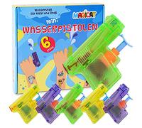 Magicat Pistolet A Eau, 6 Fusil d'eau pour Petits et Grands, Jeu Piscine pour Enfants et Adultes, d'été, Jardin ou Piscine, Cadeau Optimal, Jeu Exterieur Enfant