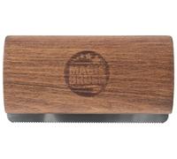 MagicBrush 3232478 Brosse à pelage courte en bois avec dents en acier inoxydable Marron 13 x 7,5 x 3,5 cm 150 g Pour la santé du pelage Nettoyage facile